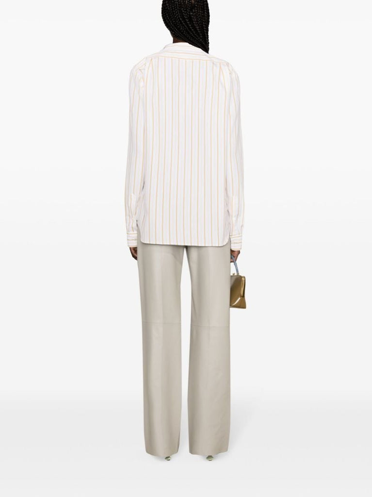 White Striped Cotton Shirt