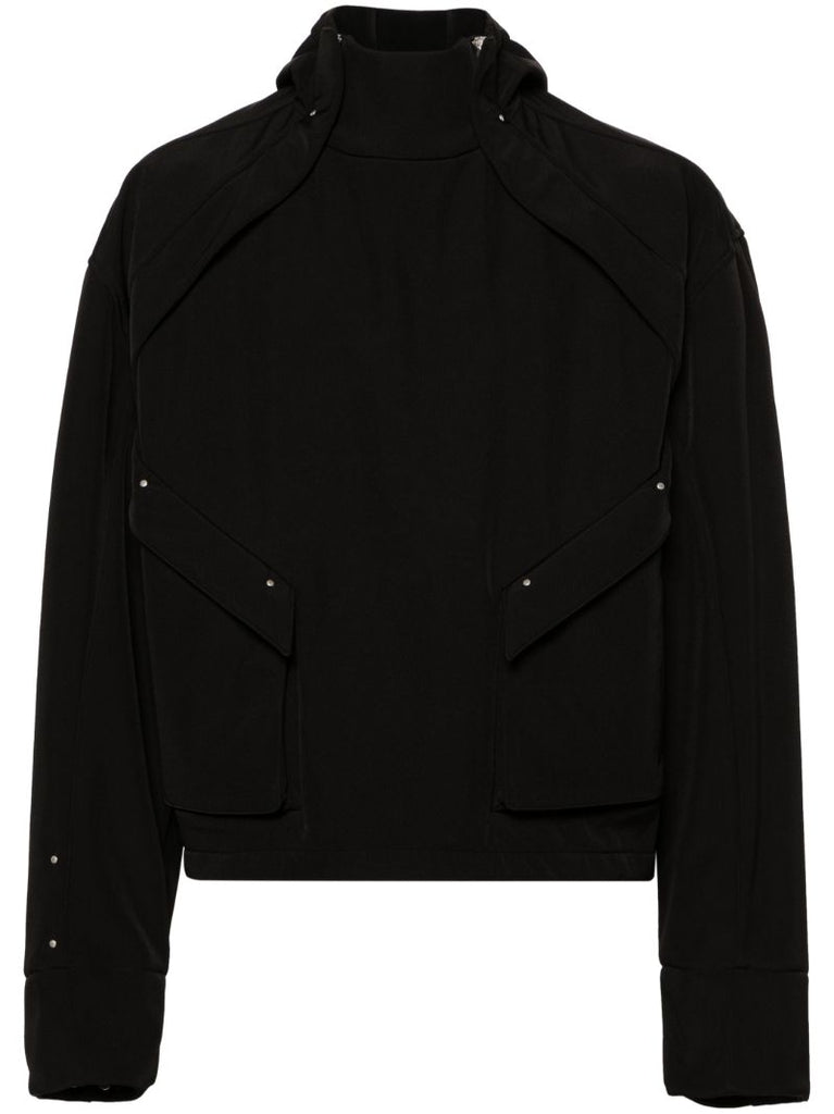 Black Spatio Hooded Anorak