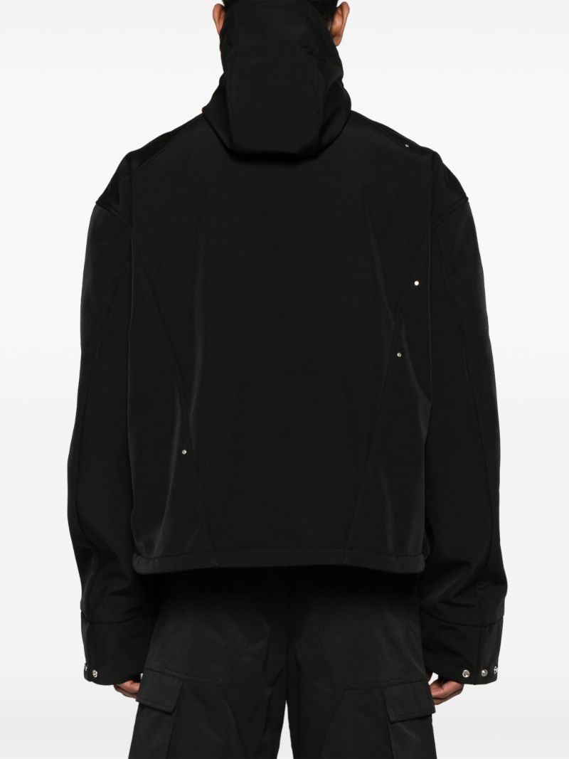 Black Spatio Hooded Anorak