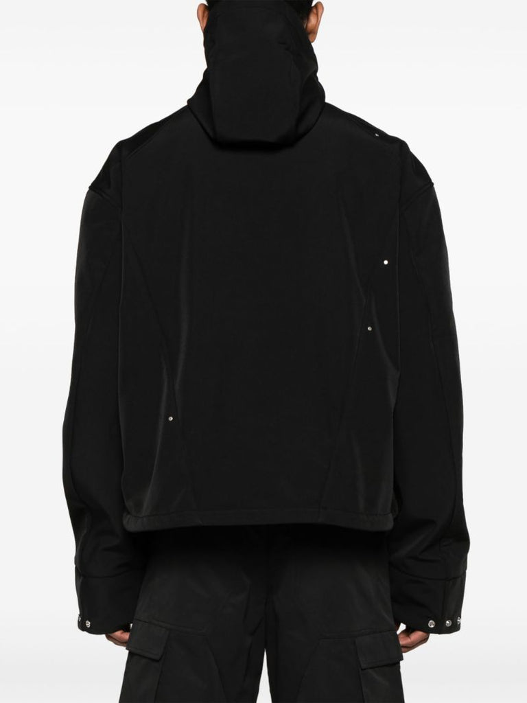 Black Spatio Hooded Anorak