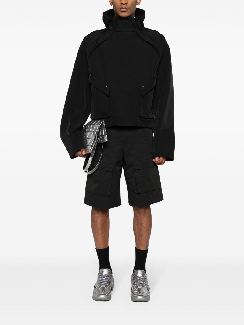 Black Spatio Hooded Anorak