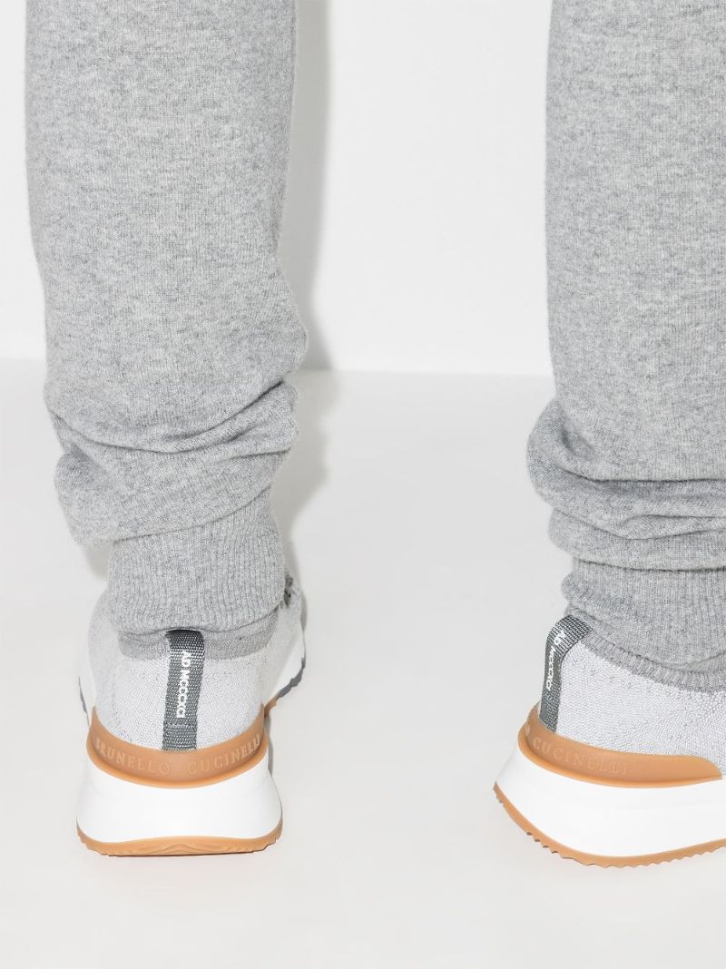 Grey Knit Sneakers