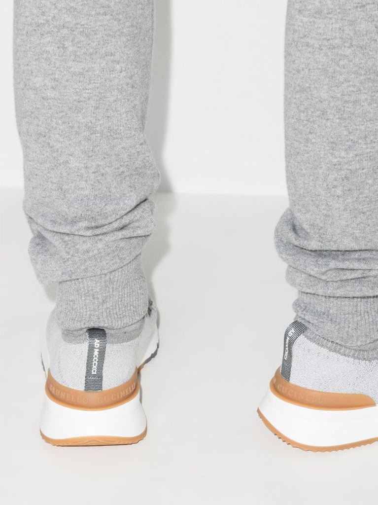 Grey Knit Sneakers