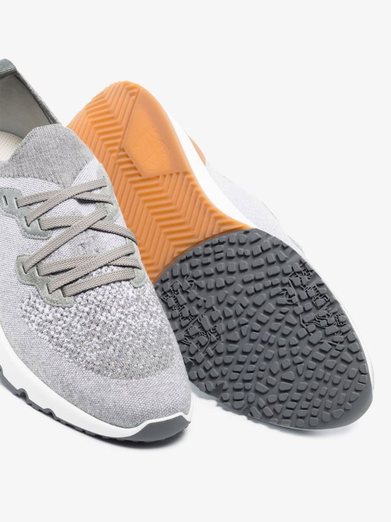 Grey Knit Sneakers