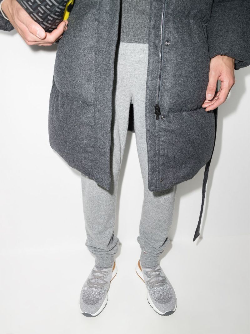Grey Knit Sneakers