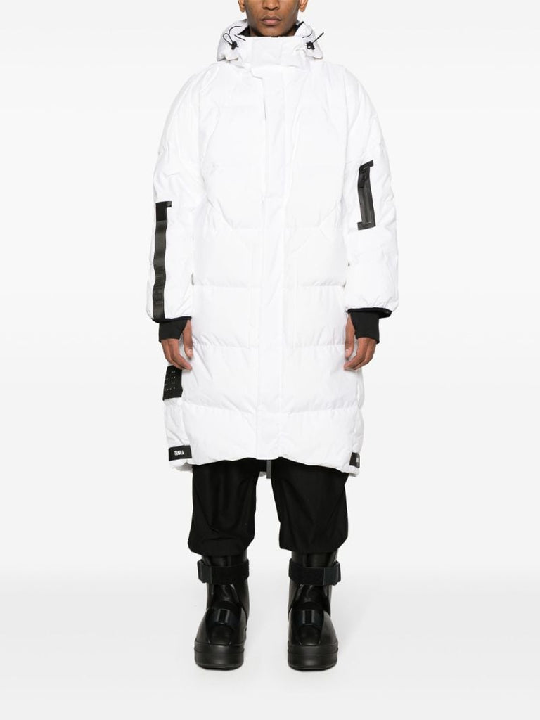 White Zenith Hooded Down Coat