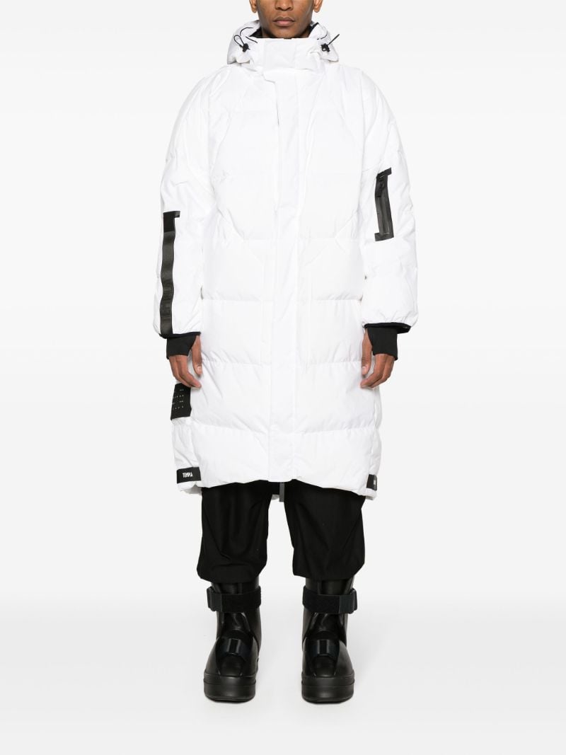White Zenith Hooded Down Coat