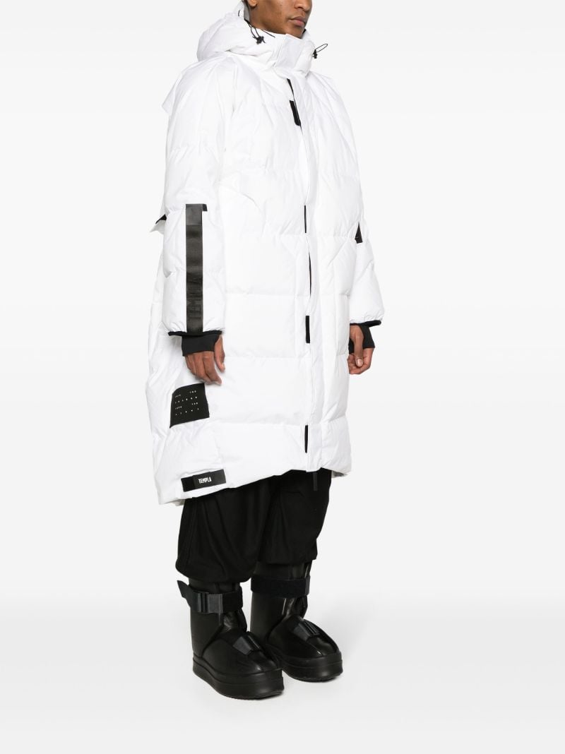 White Zenith Hooded Down Coat