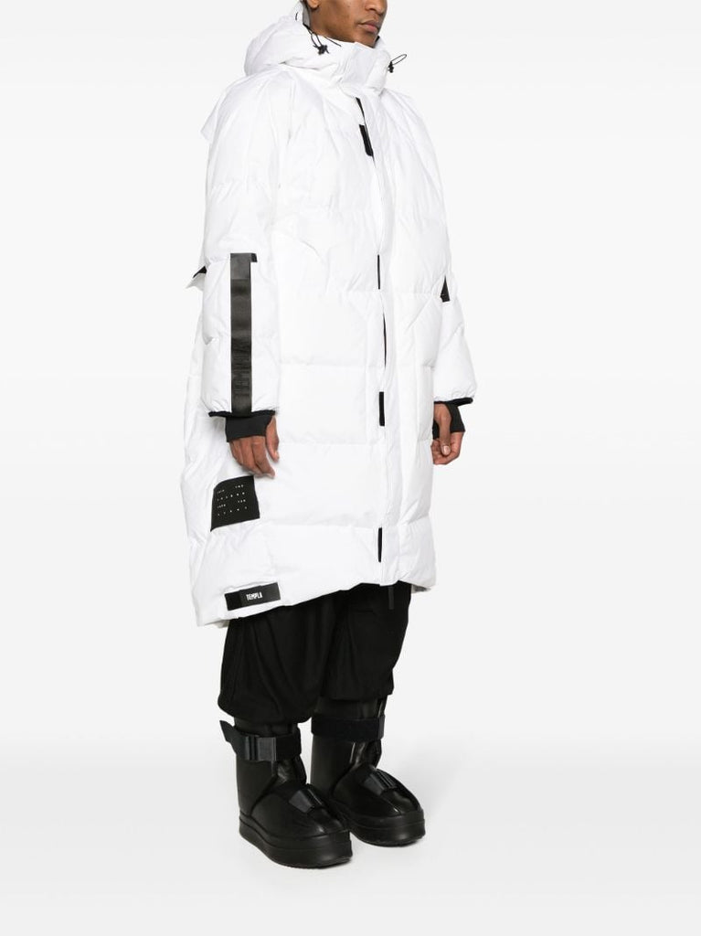 White Zenith Hooded Down Coat