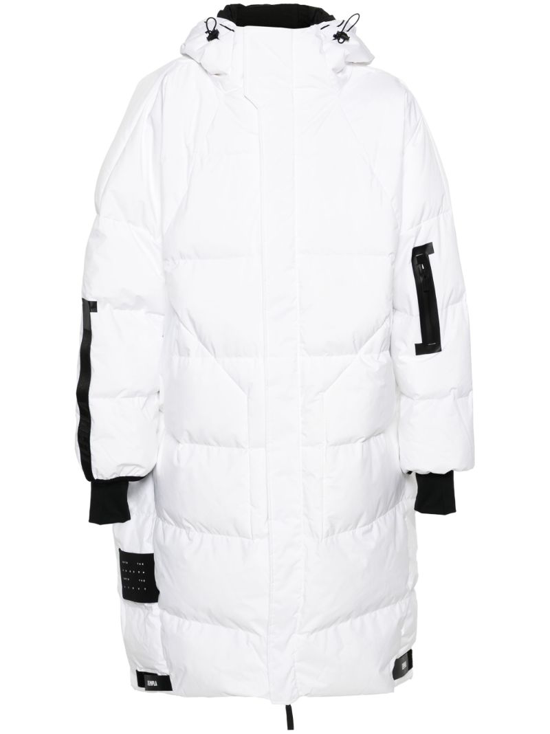 White Zenith Hooded Down Coat