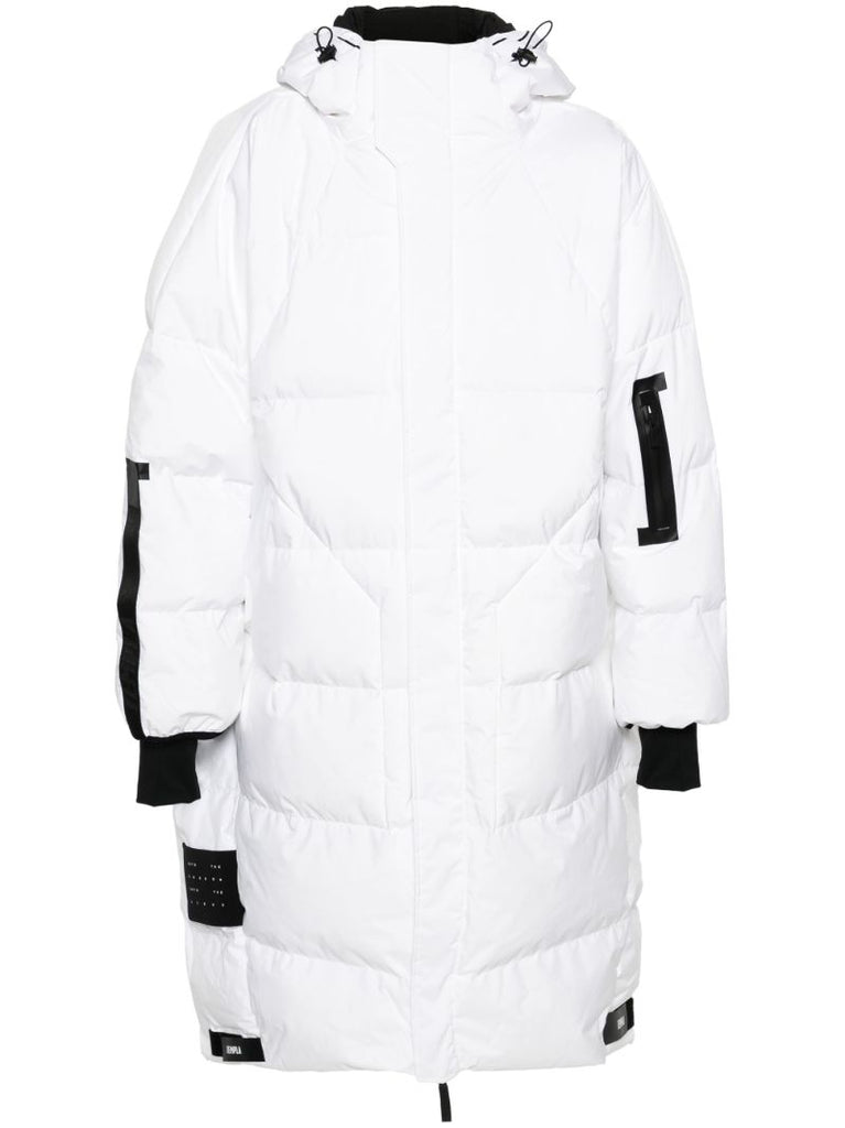 White Zenith Hooded Down Coat