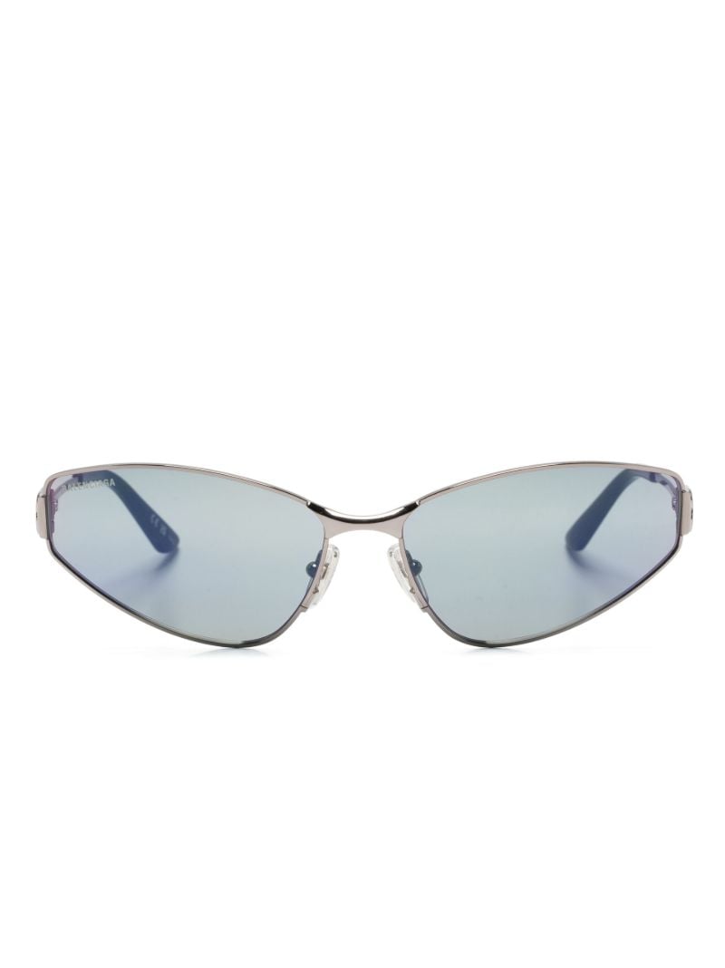 Silver-tone Mercury Cat-eye Sunglasses