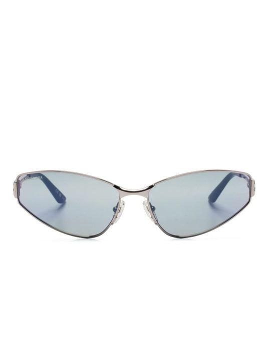 Silver-tone Mercury Cat-eye Sunglasses