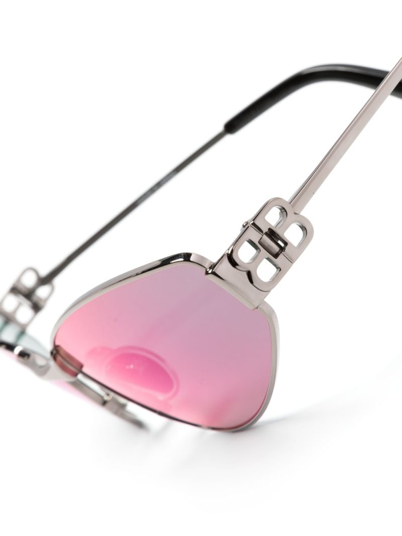 Silver-tone Mercury Cat-eye Sunglasses