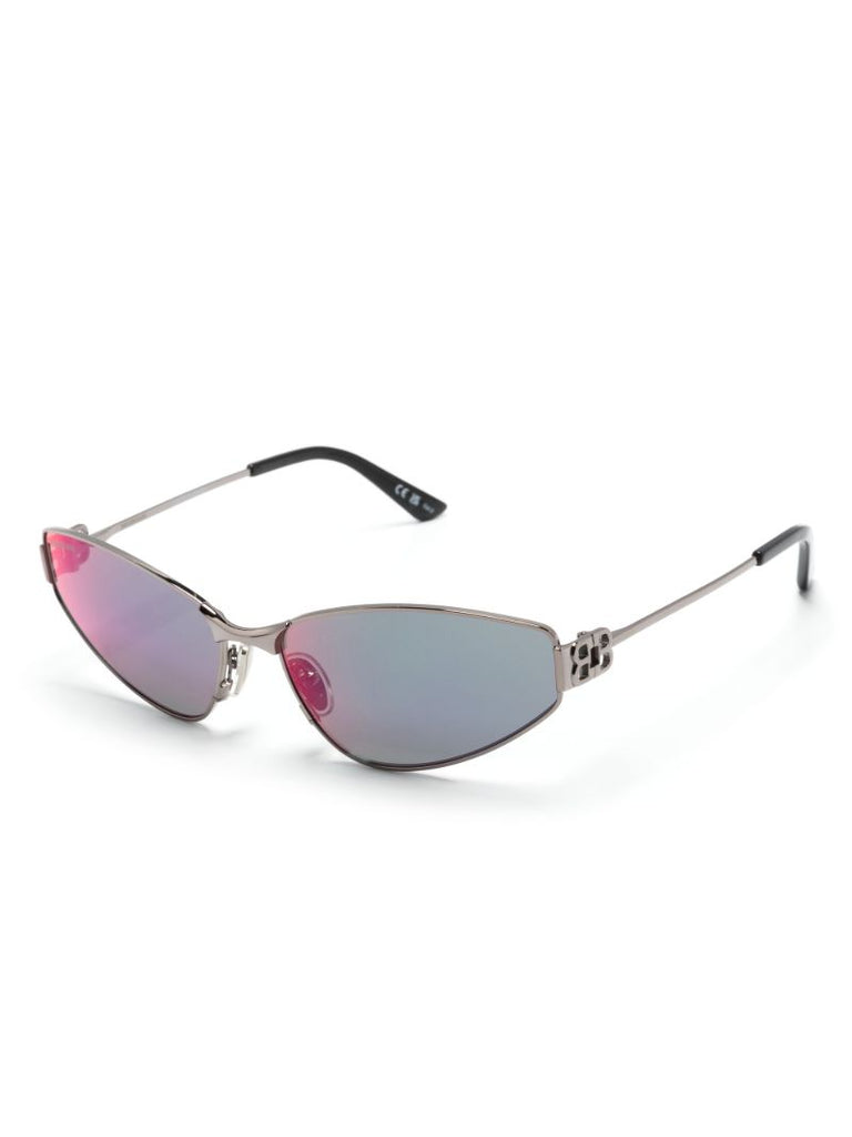 Silver-tone Mercury Cat-eye Sunglasses