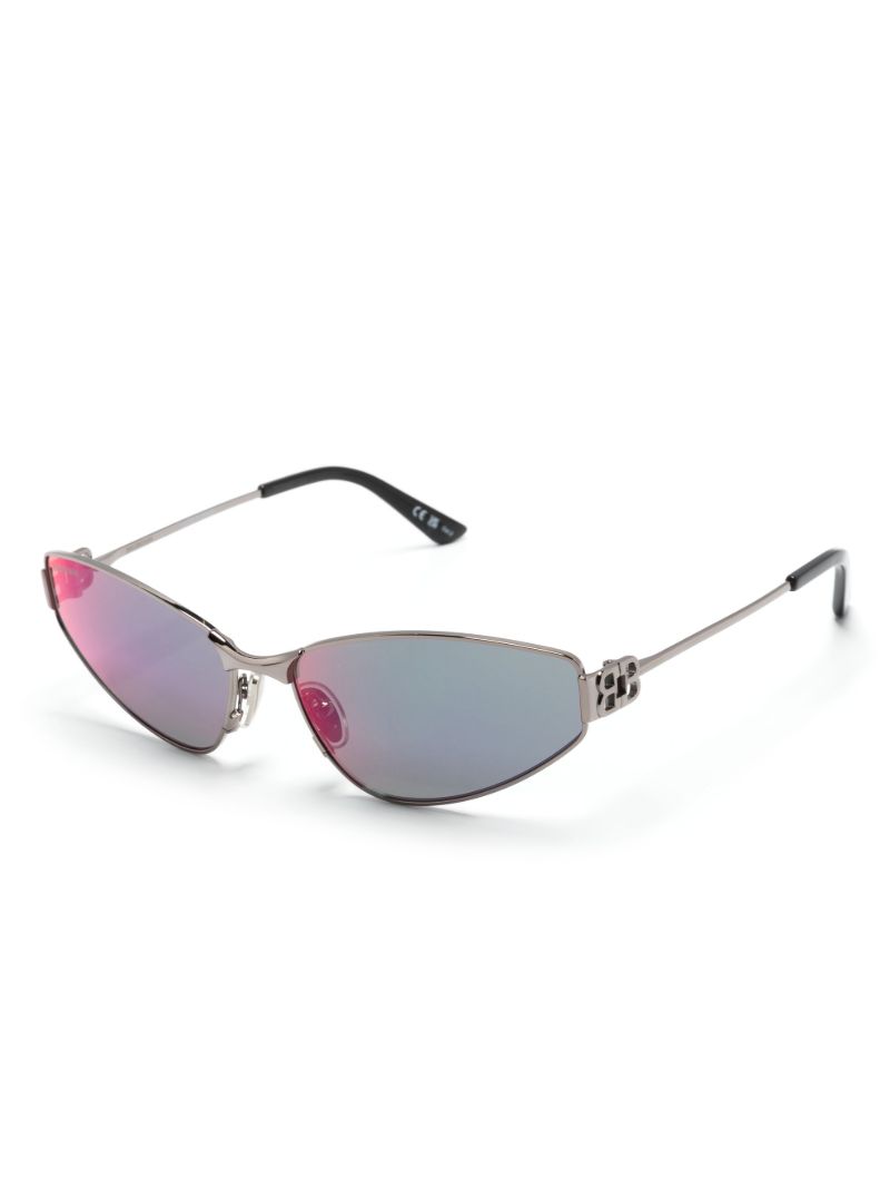 Silver-tone Mercury Cat-eye Sunglasses