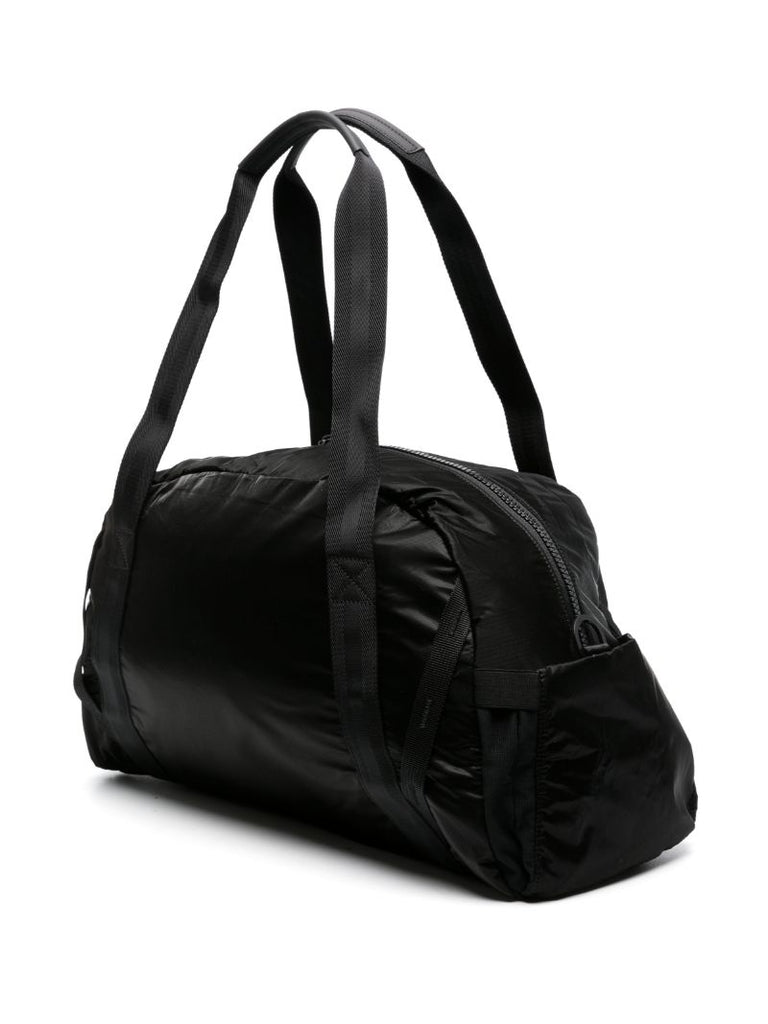 Black Logo Print Travel Bag