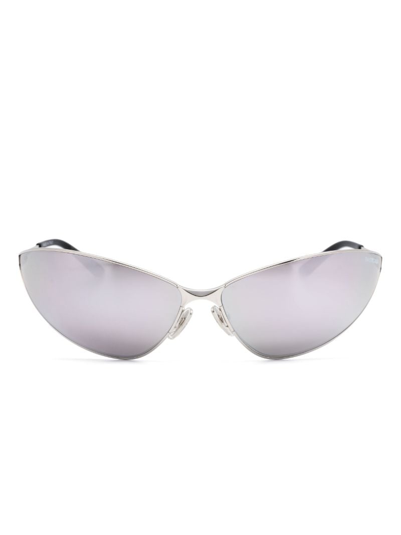 Silver Razor Cat-eye Sunglasses