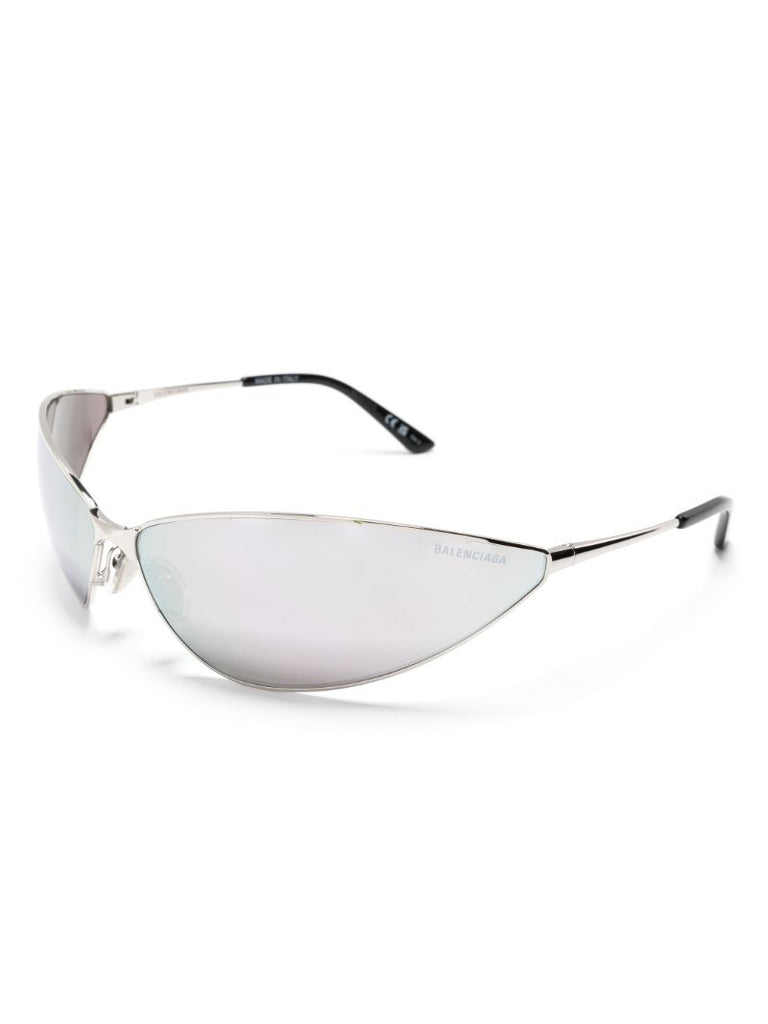 Silver Razor Cat-eye Sunglasses