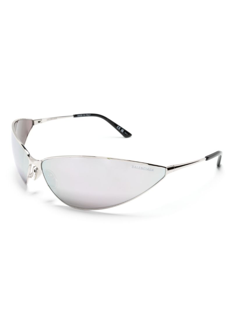 Silver Razor Cat-eye Sunglasses