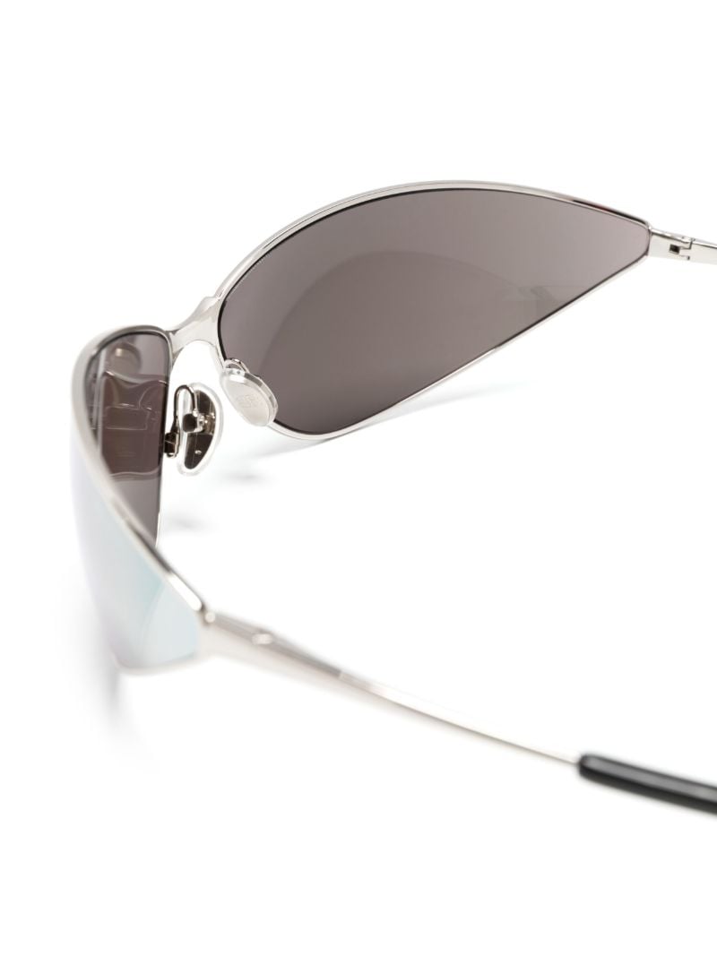 Silver Razor Cat-eye Sunglasses