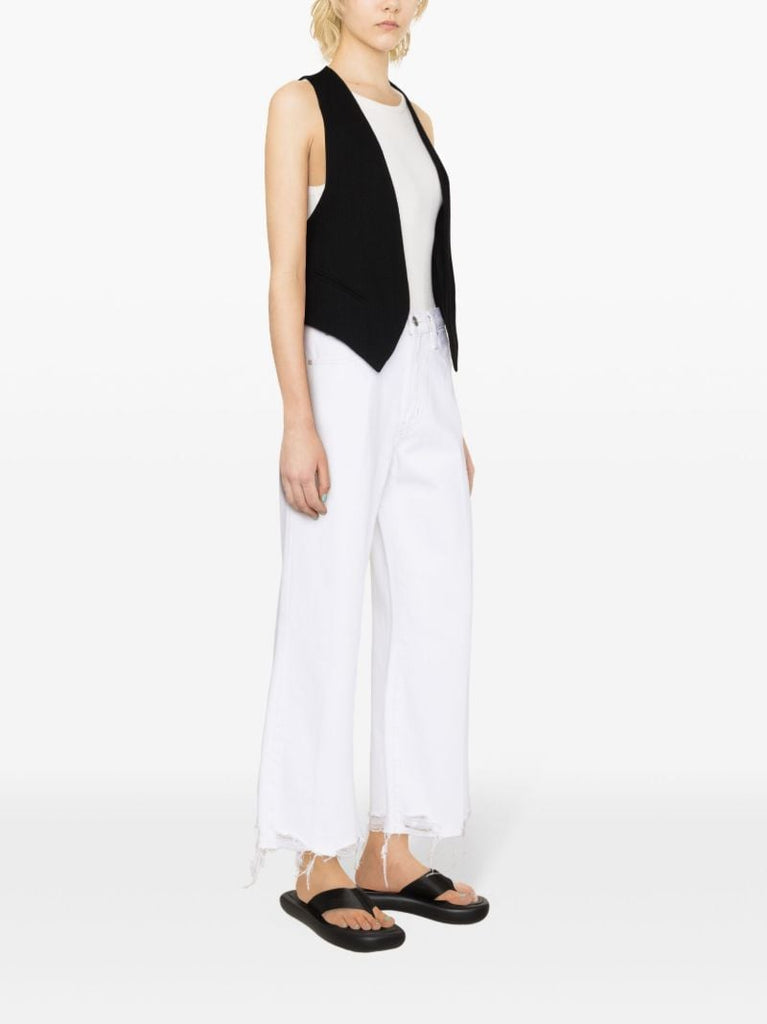 White the Relaxed High-rise Straight Jeans