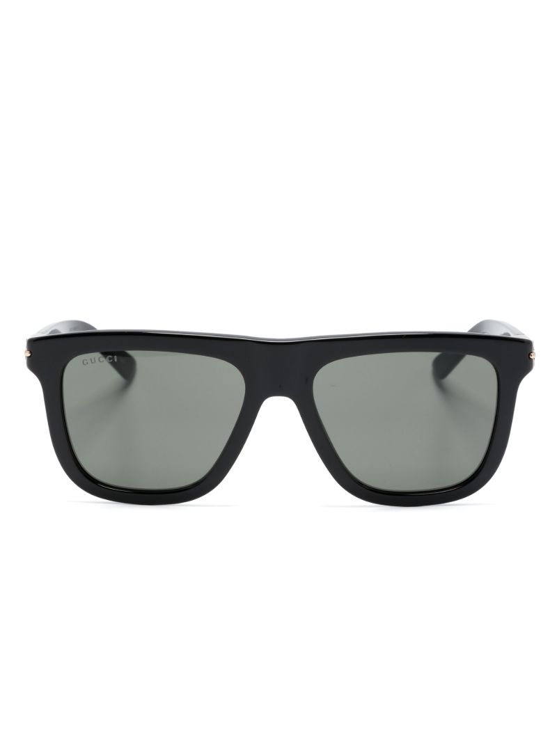 Black D-frame Sunglasses