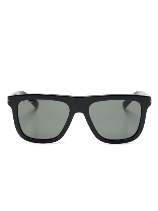 Black D-frame Sunglasses