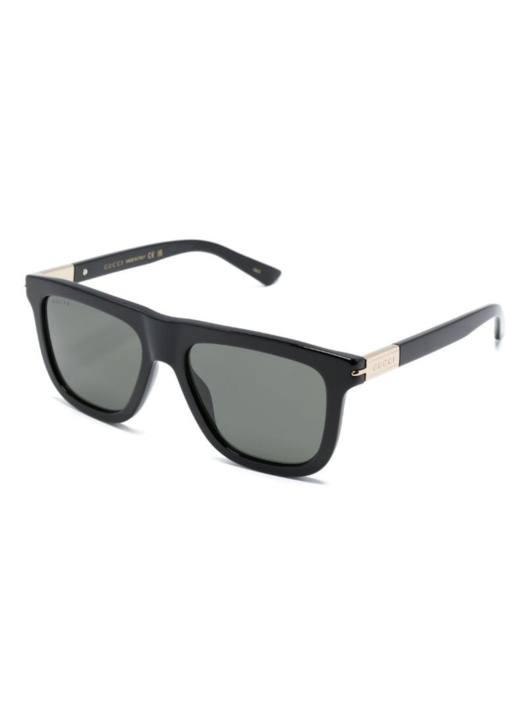 Black D-frame Sunglasses
