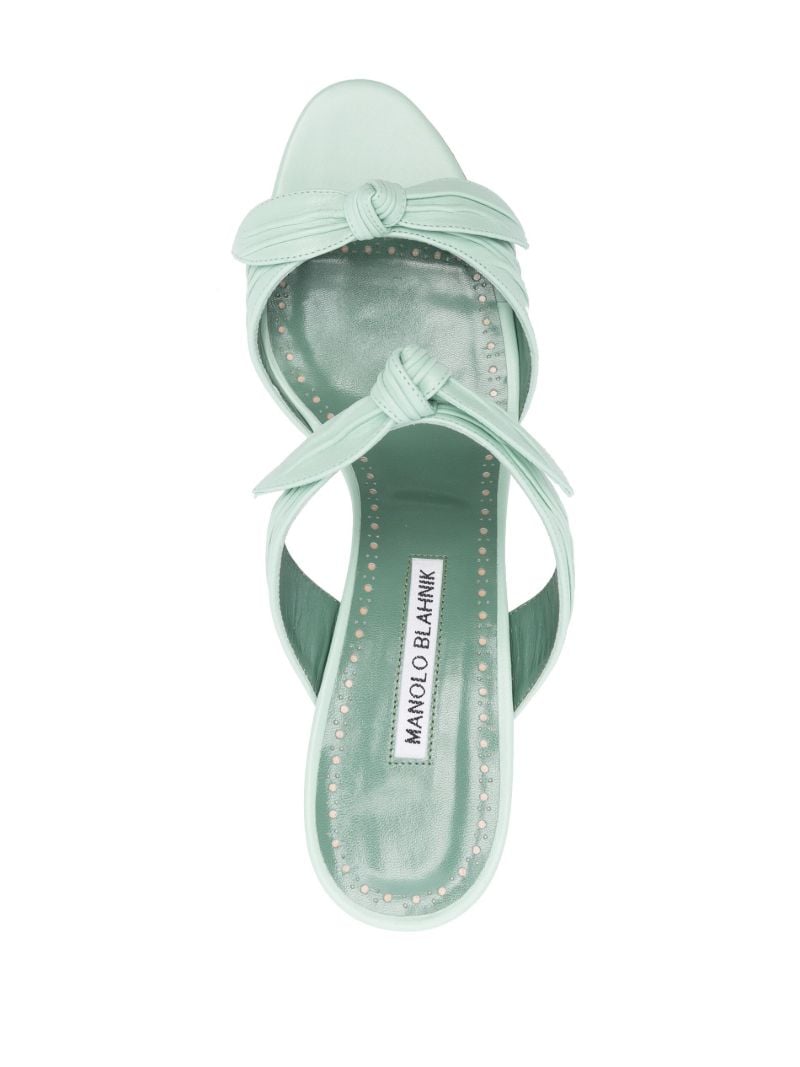 Green Lollo 70 Knot Mules