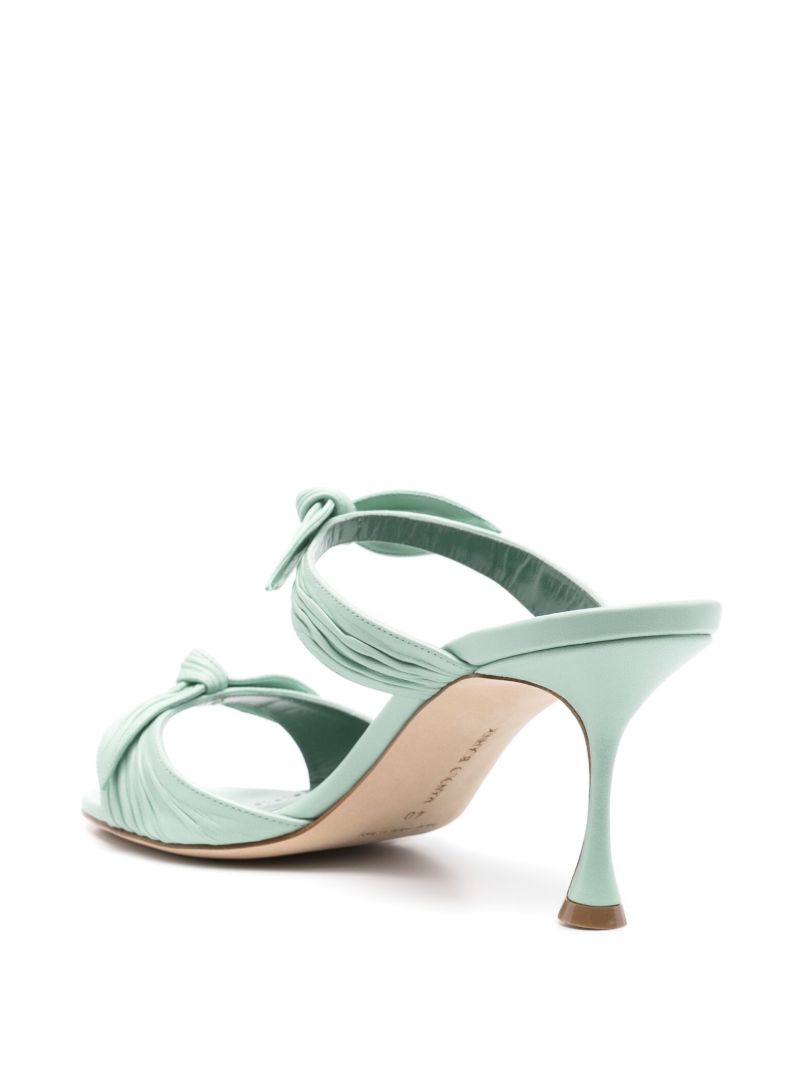 Green Lollo 70 Knot Mules