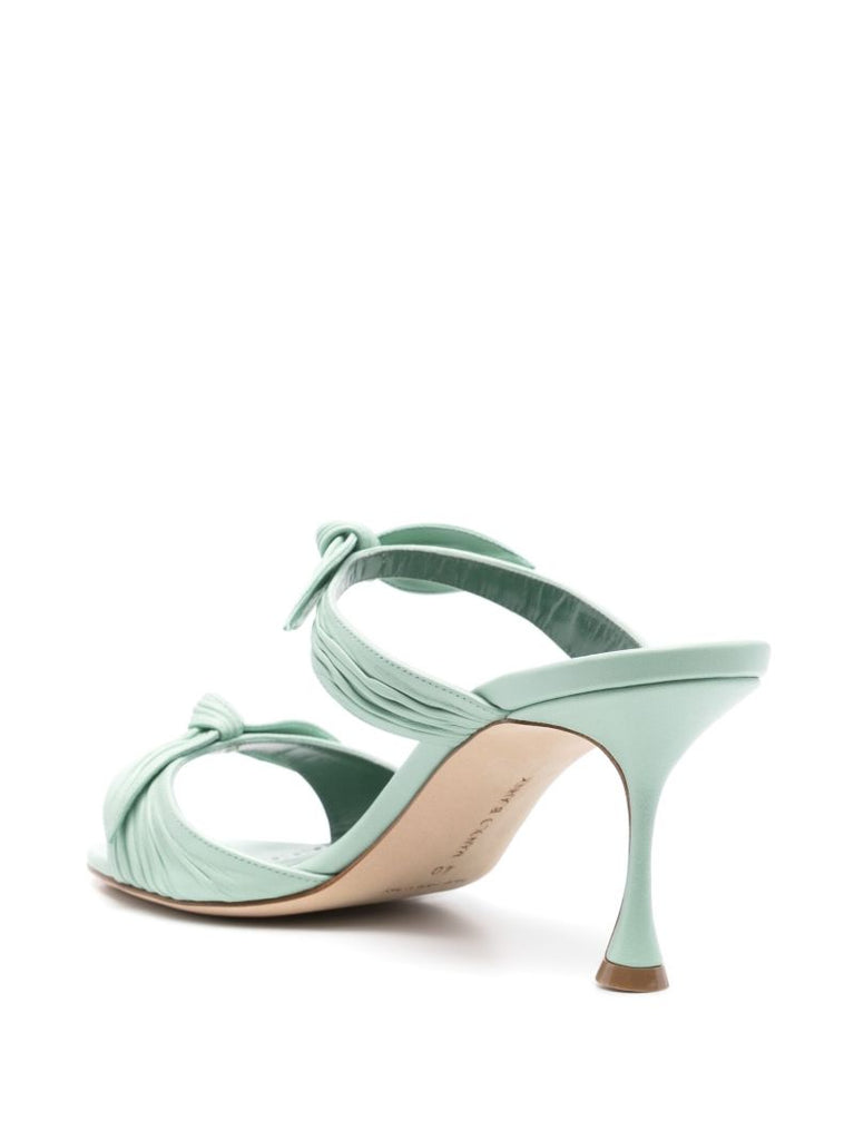 Green Lollo 70 Knot Mules