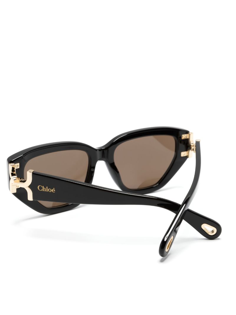 Black Marcie Cat-eye Sunglasses