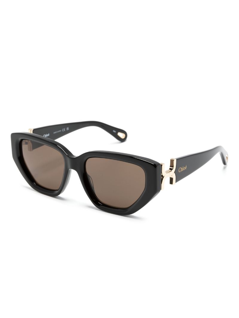 Black Marcie Cat-eye Sunglasses