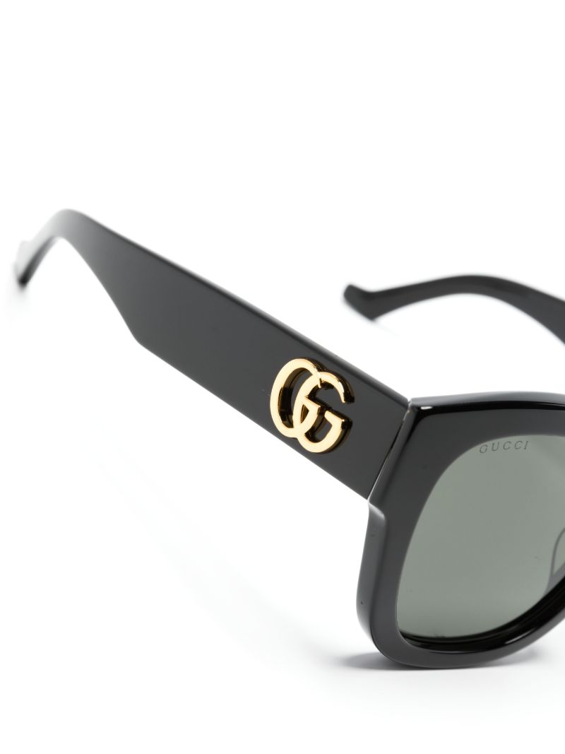 Black Double G Square-frame Sunglasses