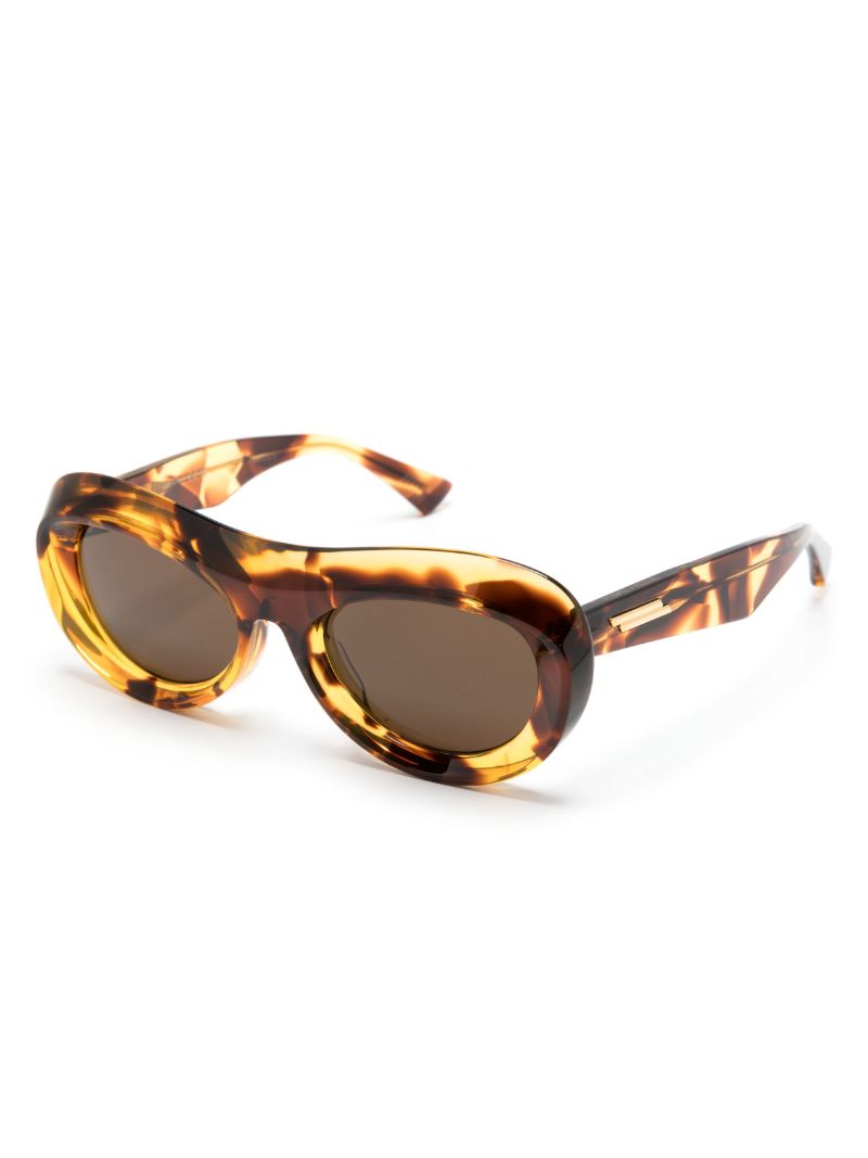 Brown Oval-frame Sunglasses