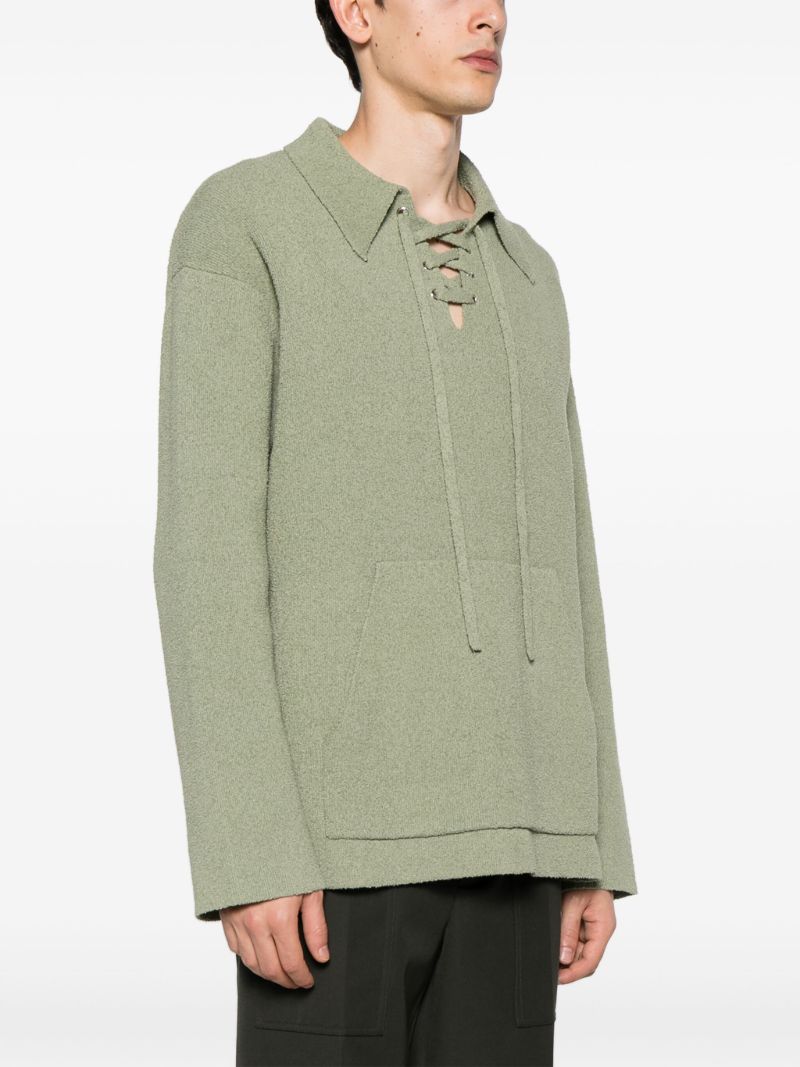Green Jorrit Terry Knit Sweater