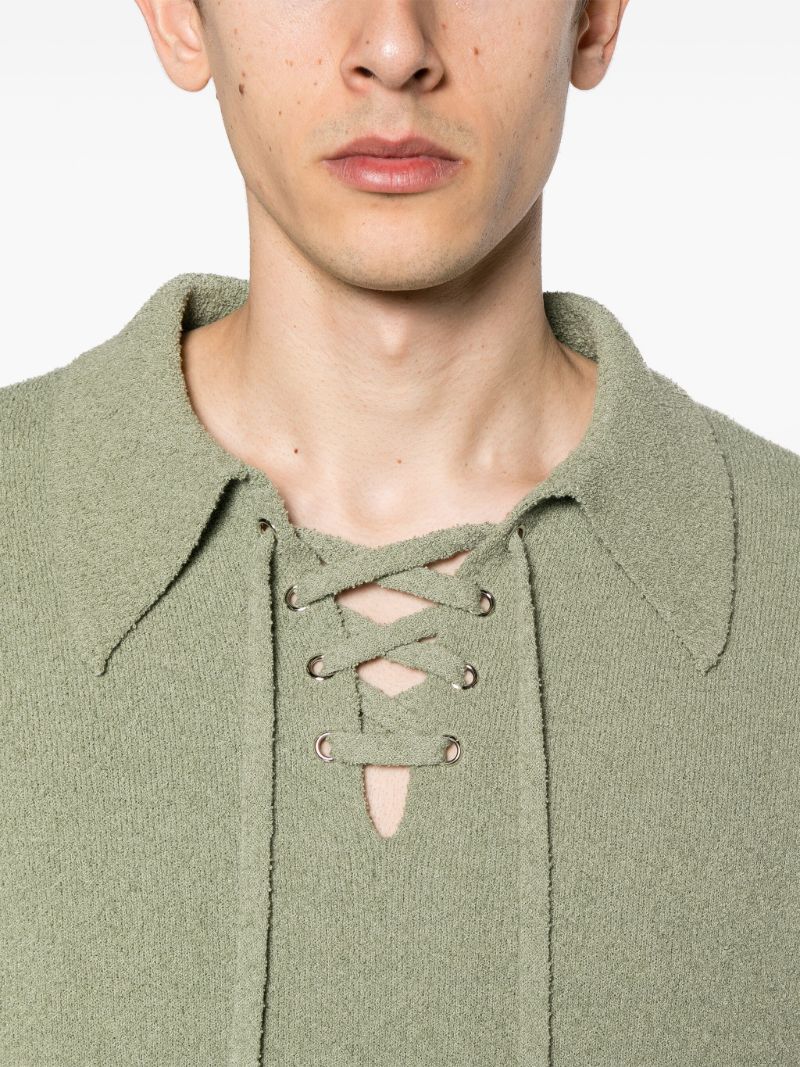 Green Jorrit Terry Knit Sweater