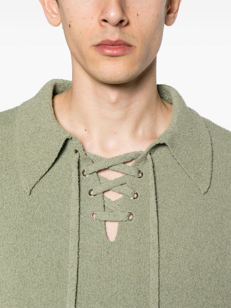 Green Jorrit Terry Knit Sweater