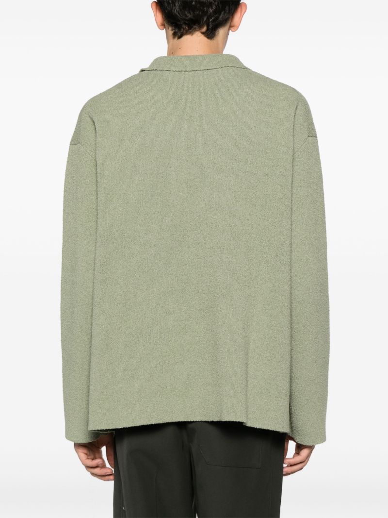 Green Jorrit Terry Knit Sweater
