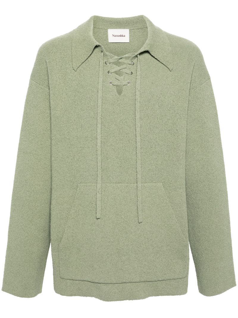 Green Jorrit Terry Knit Sweater
