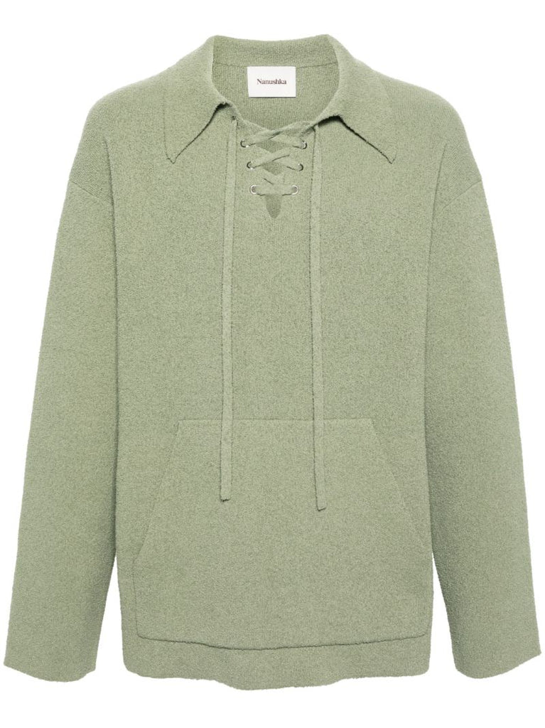 Green Jorrit Terry Knit Sweater
