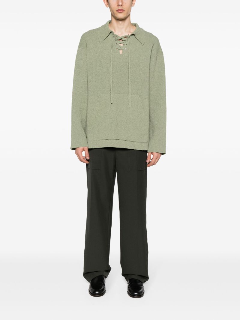 Green Jorrit Terry Knit Sweater