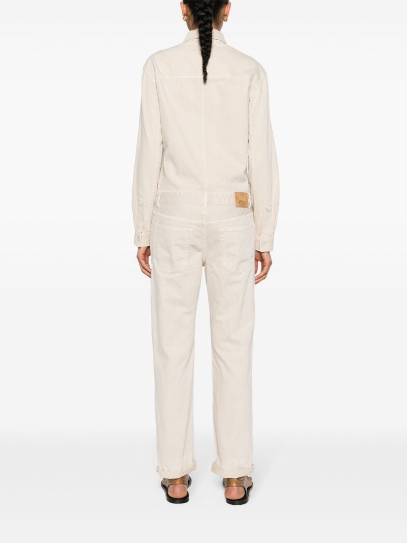 Neutral Imane Denim Jumpsuit