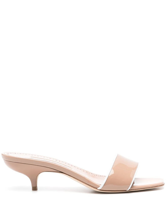 Neutral Helamu 50 Patent Leather Mules
