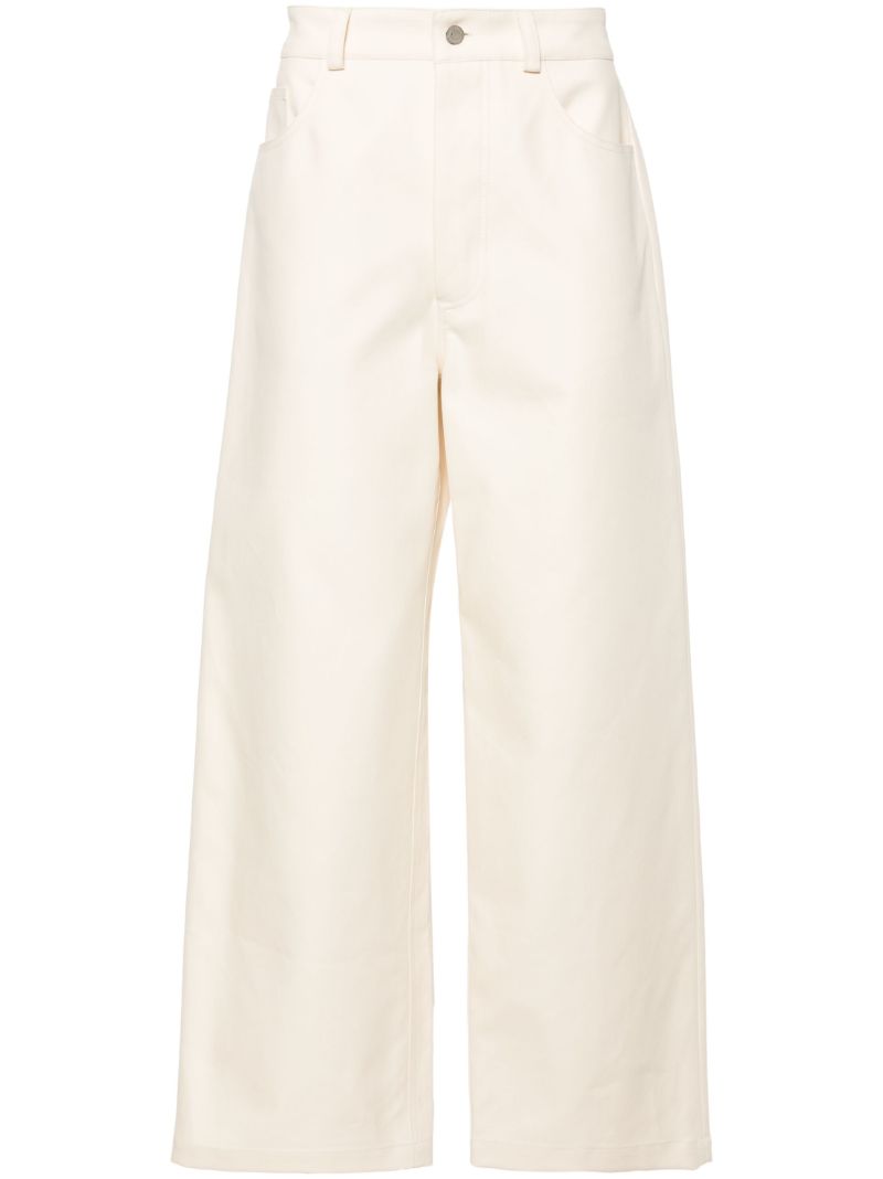 Neutral Jurian Wide-leg Trousers