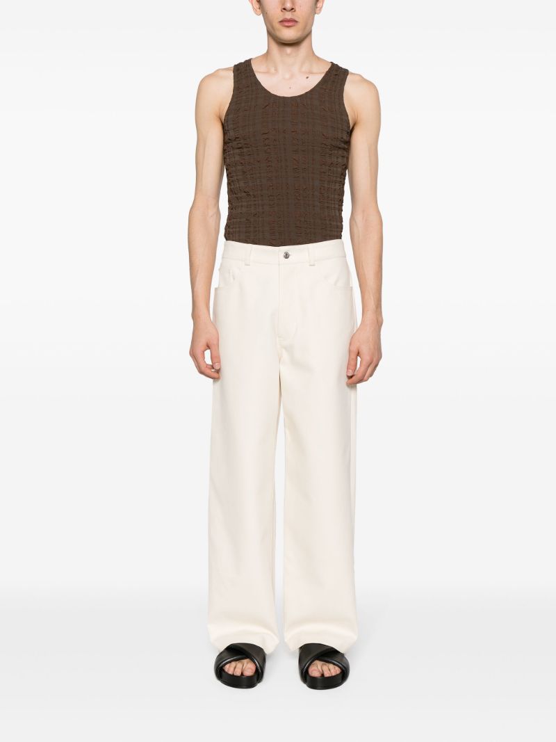 Neutral Jurian Wide-leg Trousers
