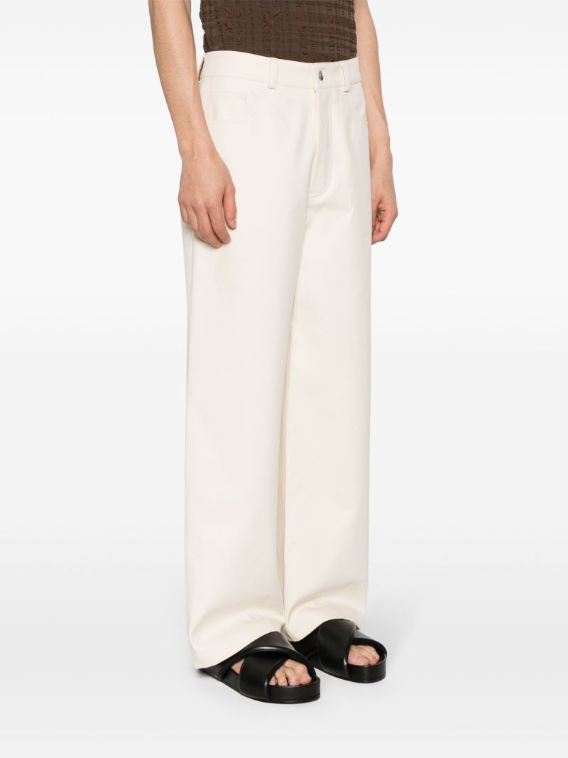 Neutral Jurian Wide-leg Trousers