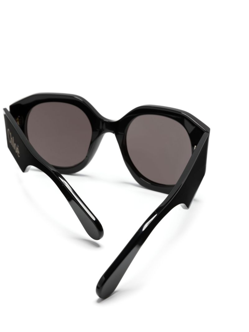 Black Naomy Round-frame Sunglasses