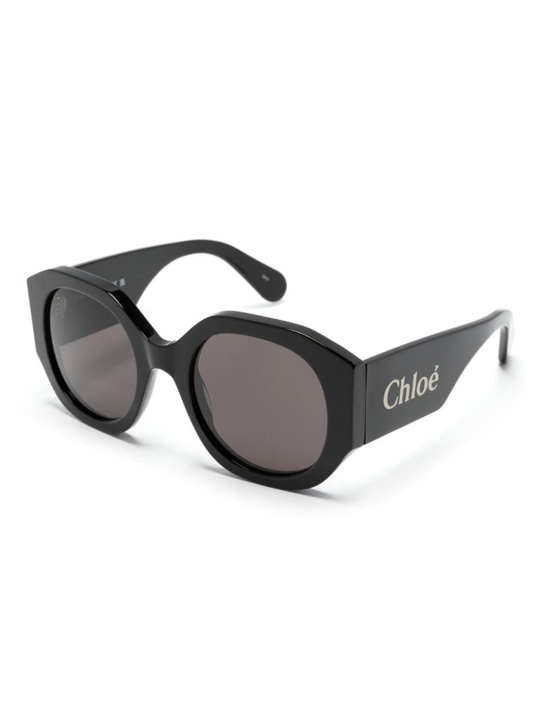 Black Naomy Round-frame Sunglasses